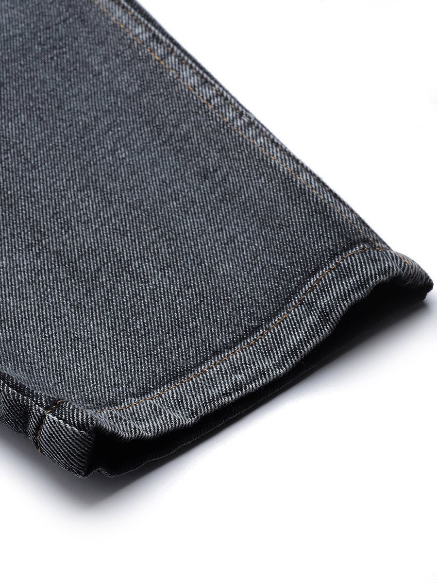 High Rise Washed Basic Jeans