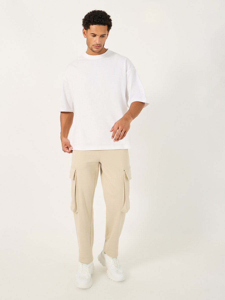 Back Applique Detail Pure Cotton Boxy T-Shirt