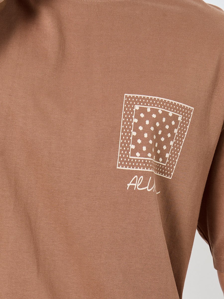 Bandana Print Oversized Cotton T-Shirt