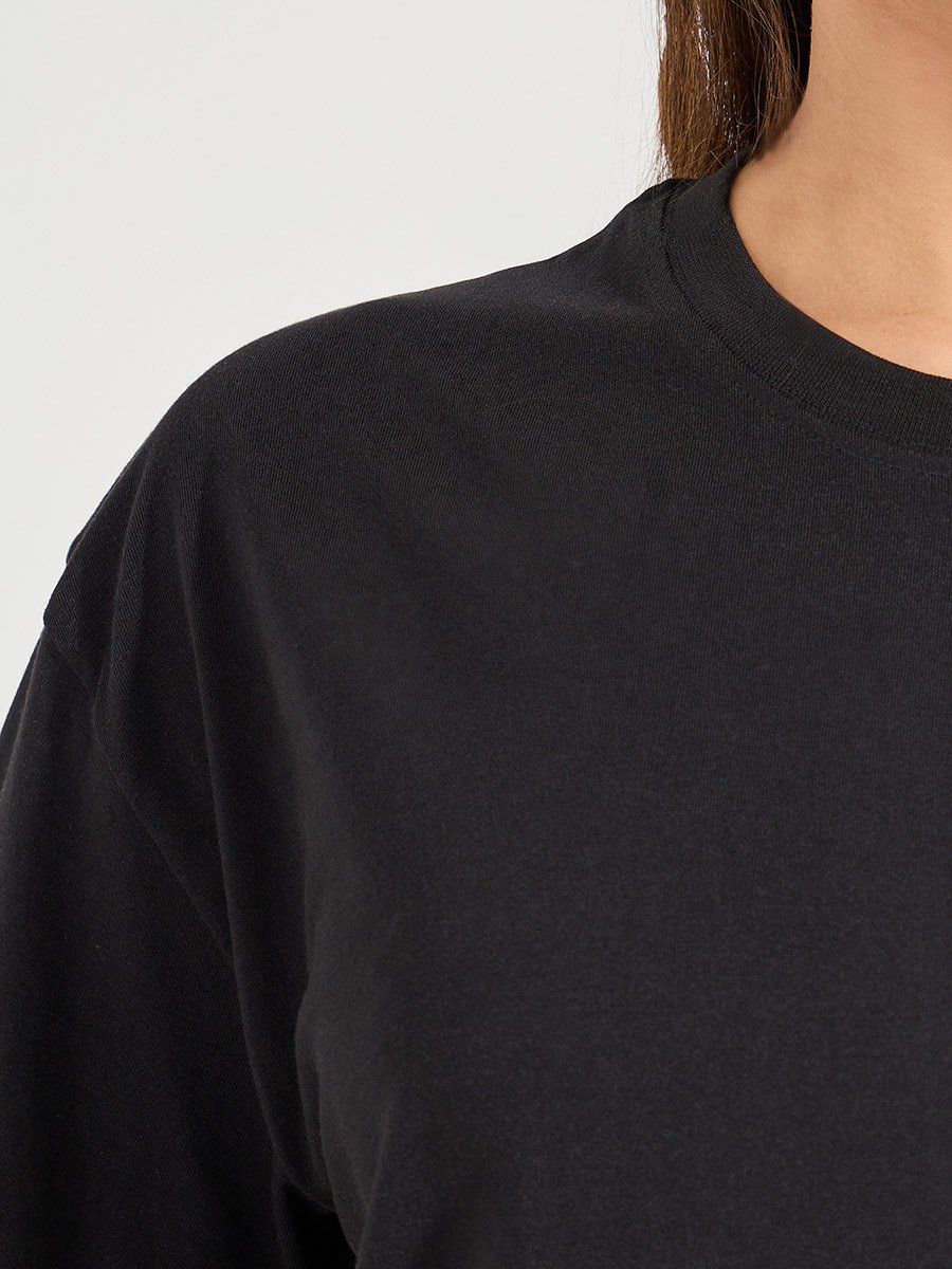 Oversized Plain Dropped Shoulder T-Shirt