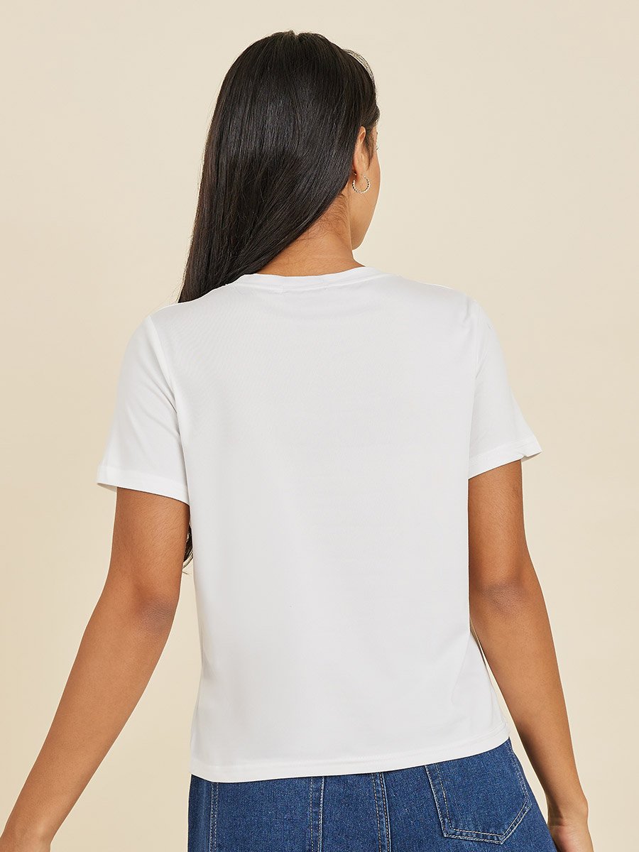 Regular Fit Basic Round Neck T-Shirt