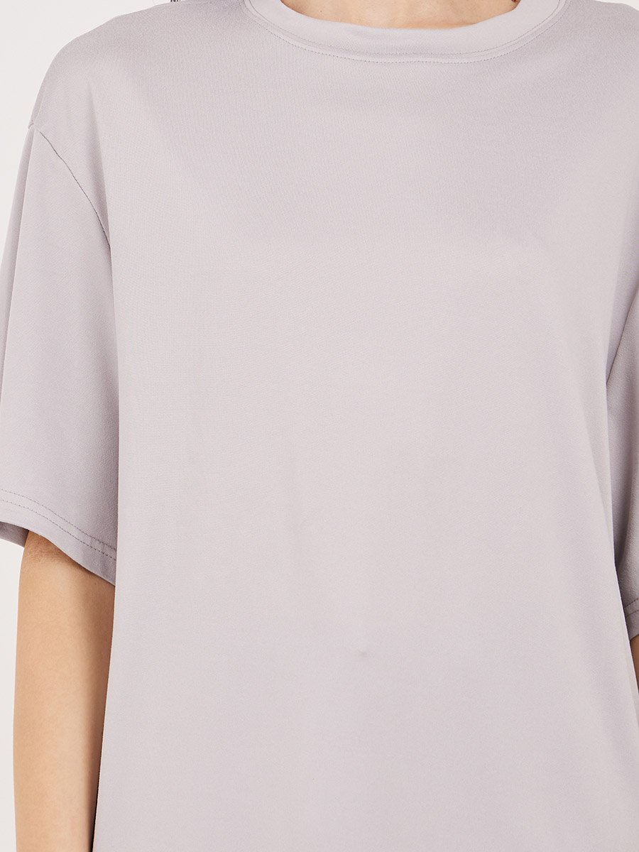 Oversized Basic Round Neck T-Shirt
