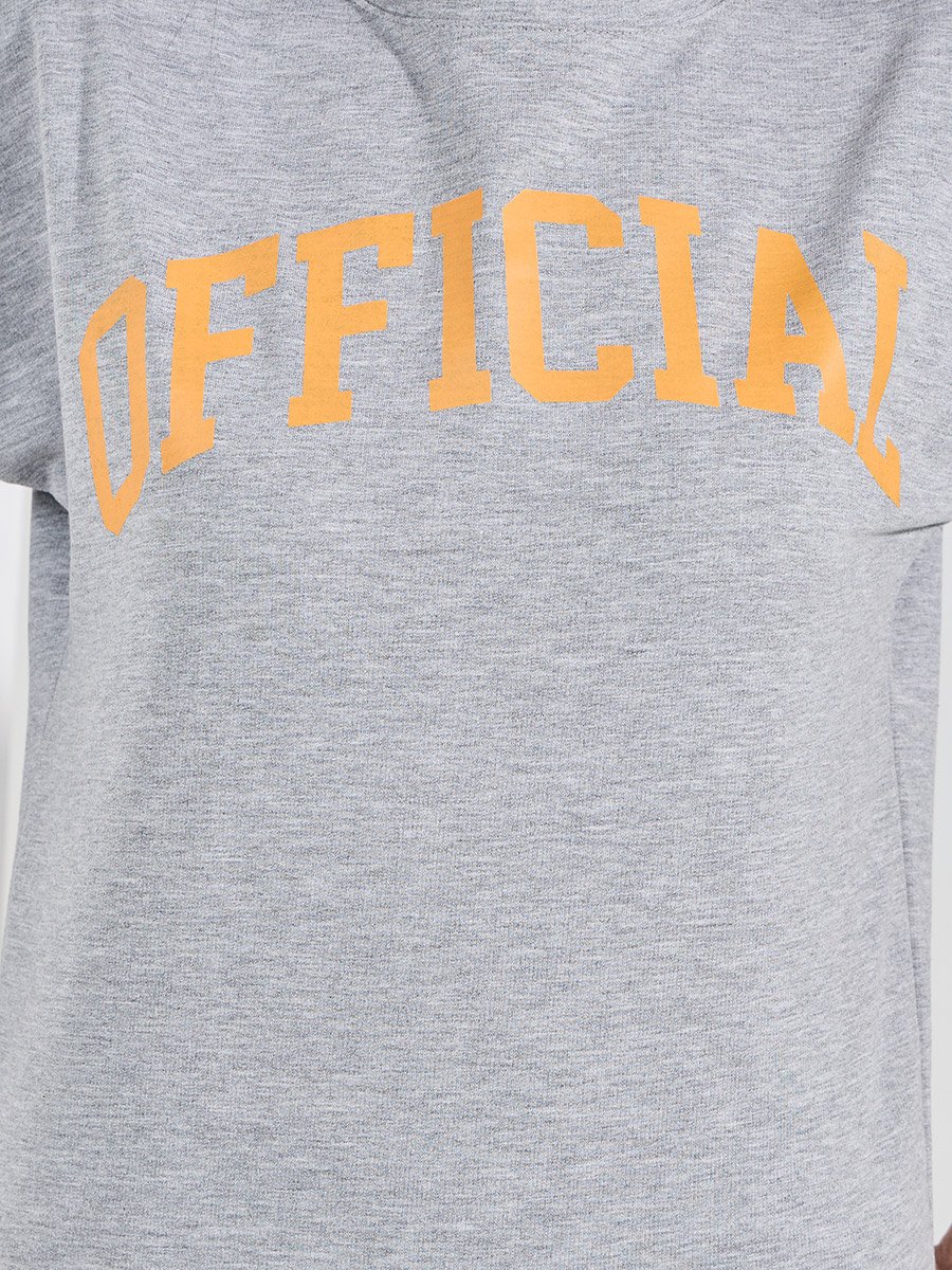 Official Slogan Long Sleeves Top and Joggers Lounge Set