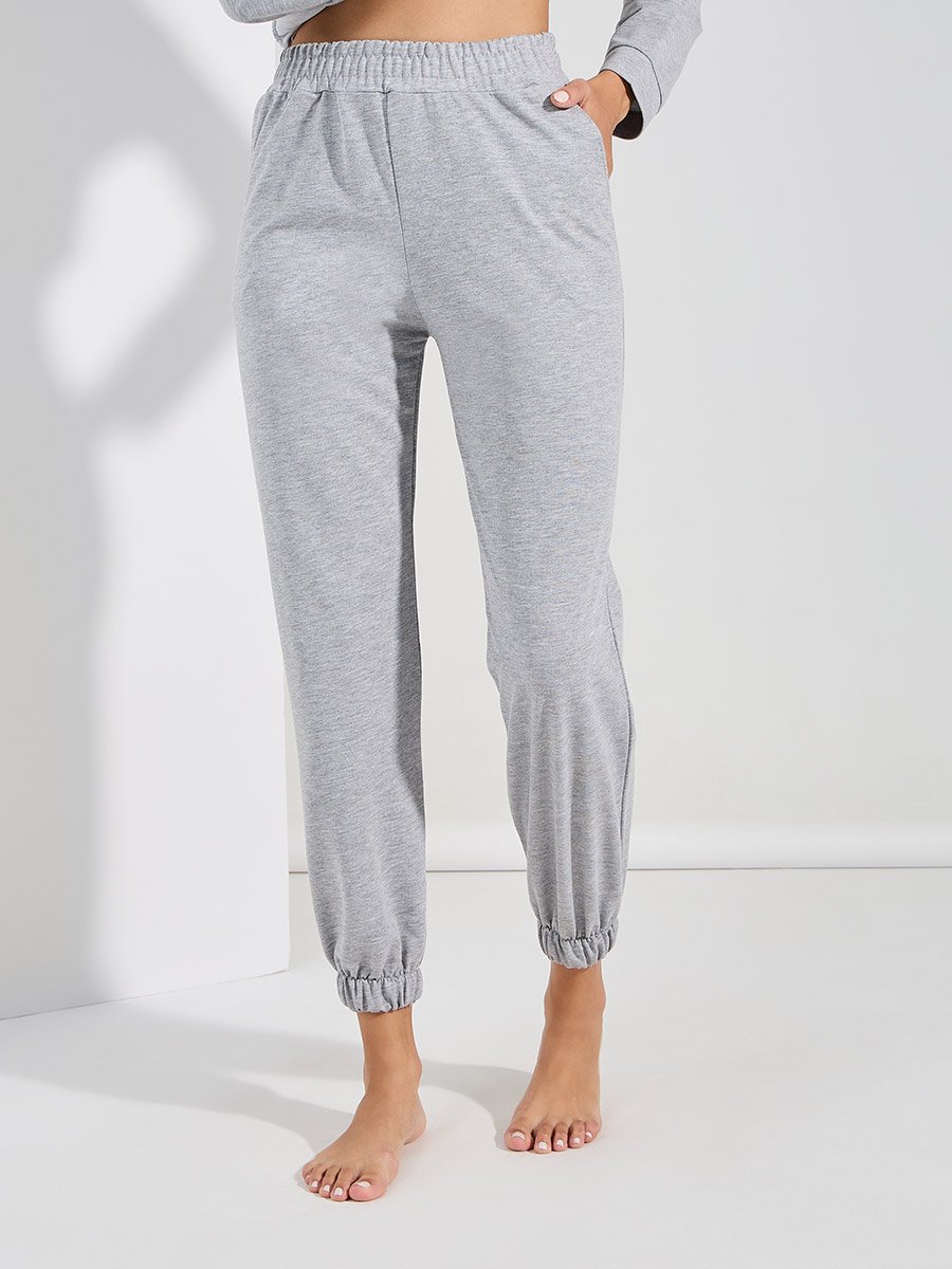 Official Slogan Long Sleeves Top and Joggers Lounge Set