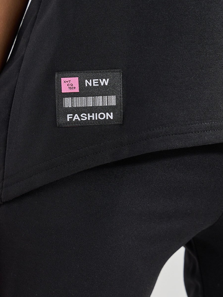 Patch Detail T-Shirt and Trousers Lounge Set