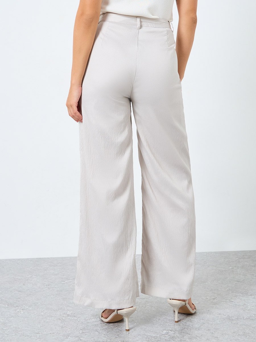 High Rise Straight Fit Basic Pants