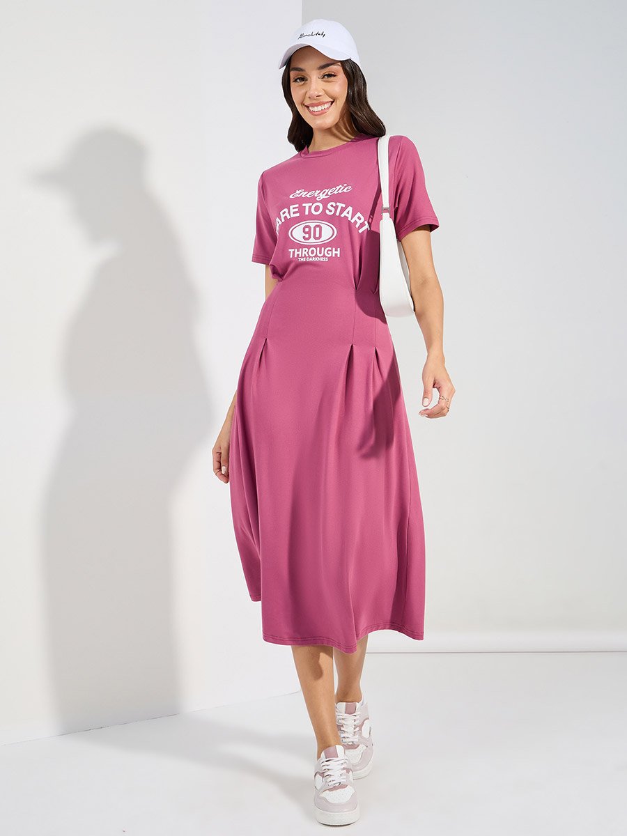 fitted lace wedding dress T-Shirt Midi Dress – The Apparel Bar main image 1