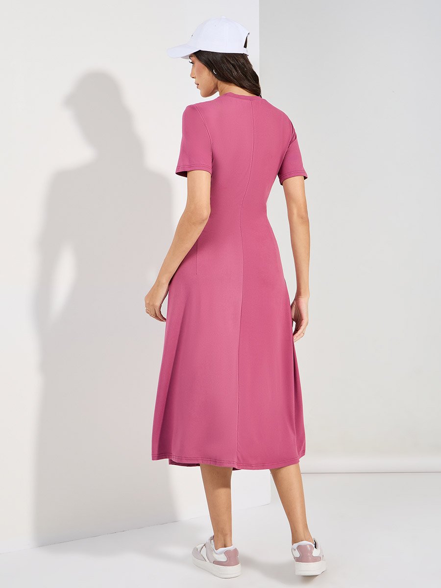 knee length dresses for ladies Tee Shirt Midi Dress main image 1