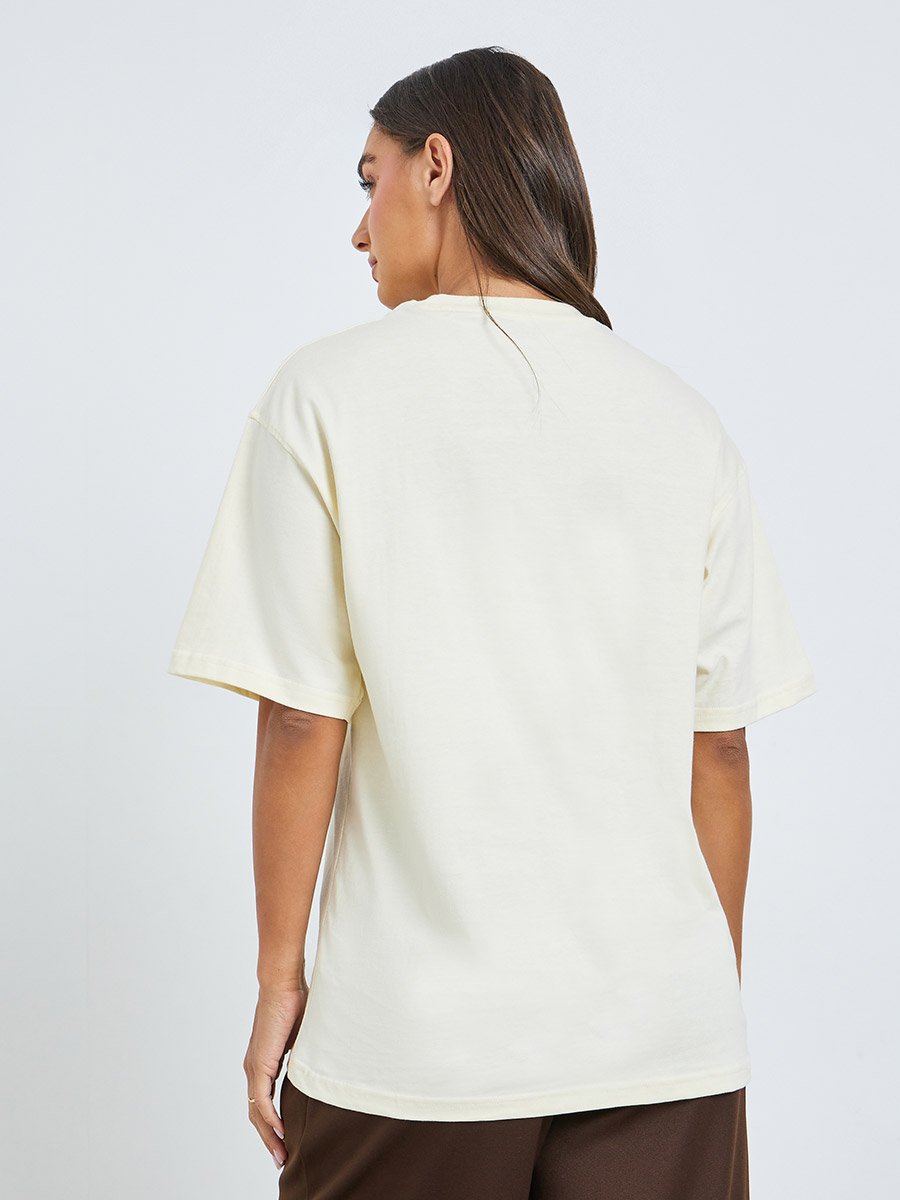 Oversized Cannes Graphic 100% Cotton T-Shirt