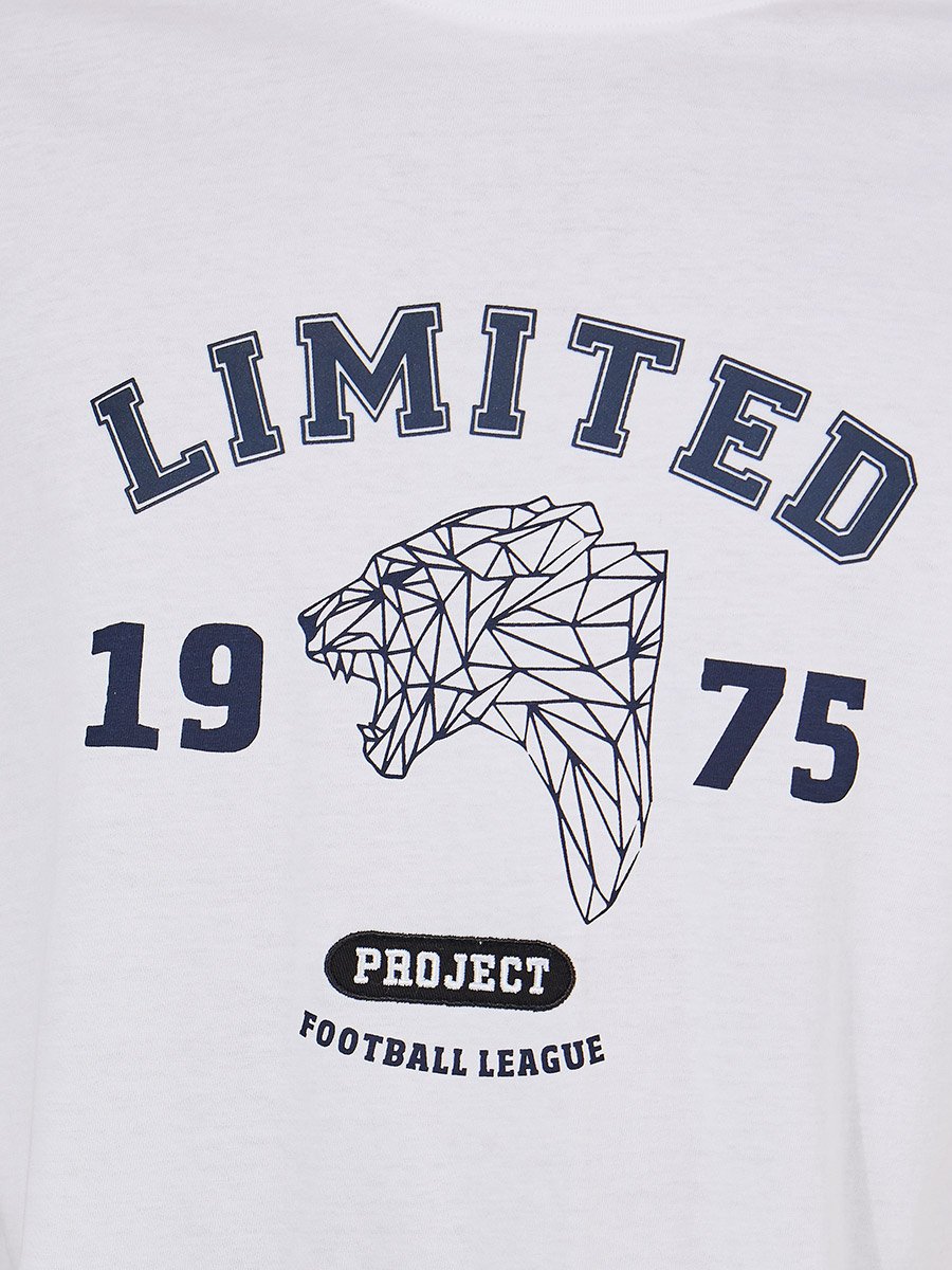 Premium Varsity Print Heavy Jersey Oversized T-Shirt and Joggers Co-Ords