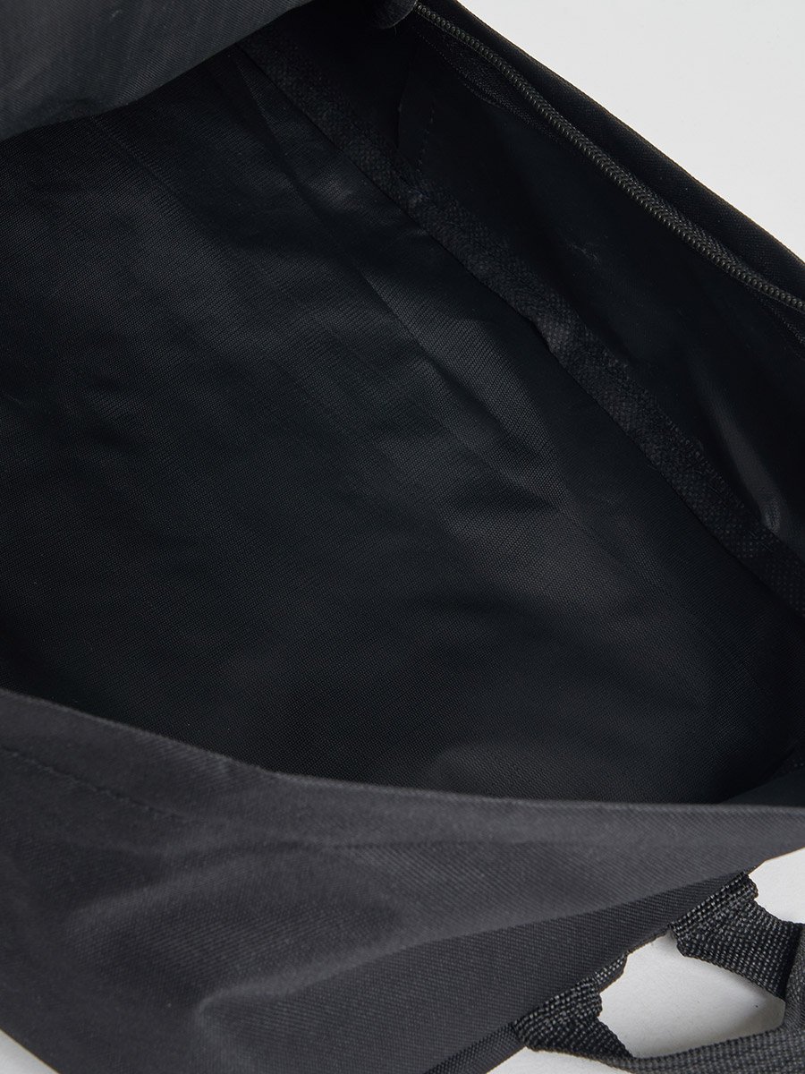 Solid Front Zip Detail Backpack