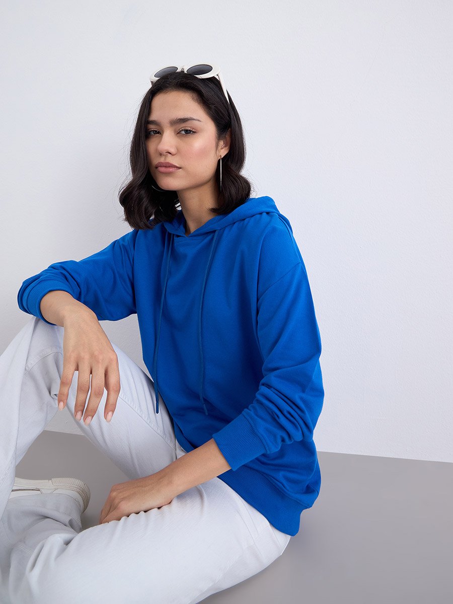 Regular Fit Longline Hoodie