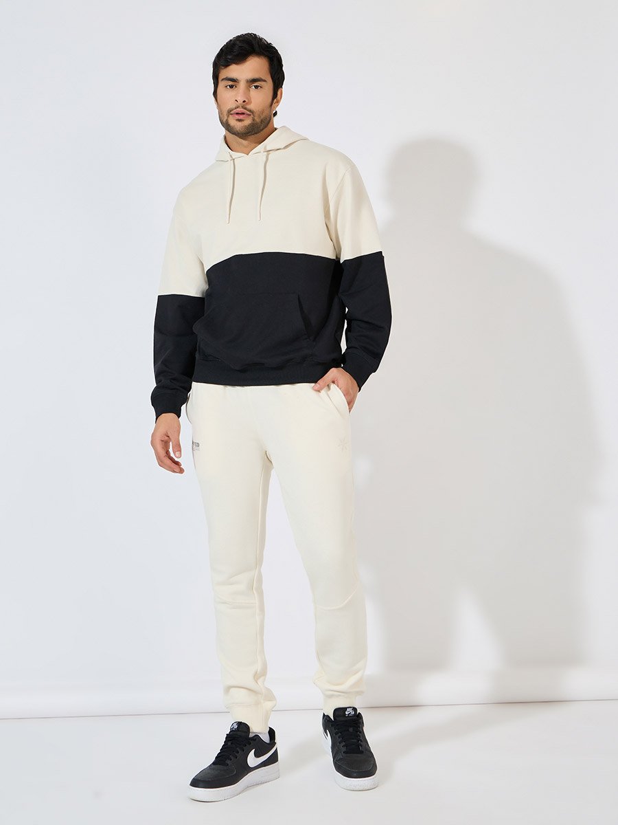 Eco Earth Relaxed Fit Color Block Terry Hoodie