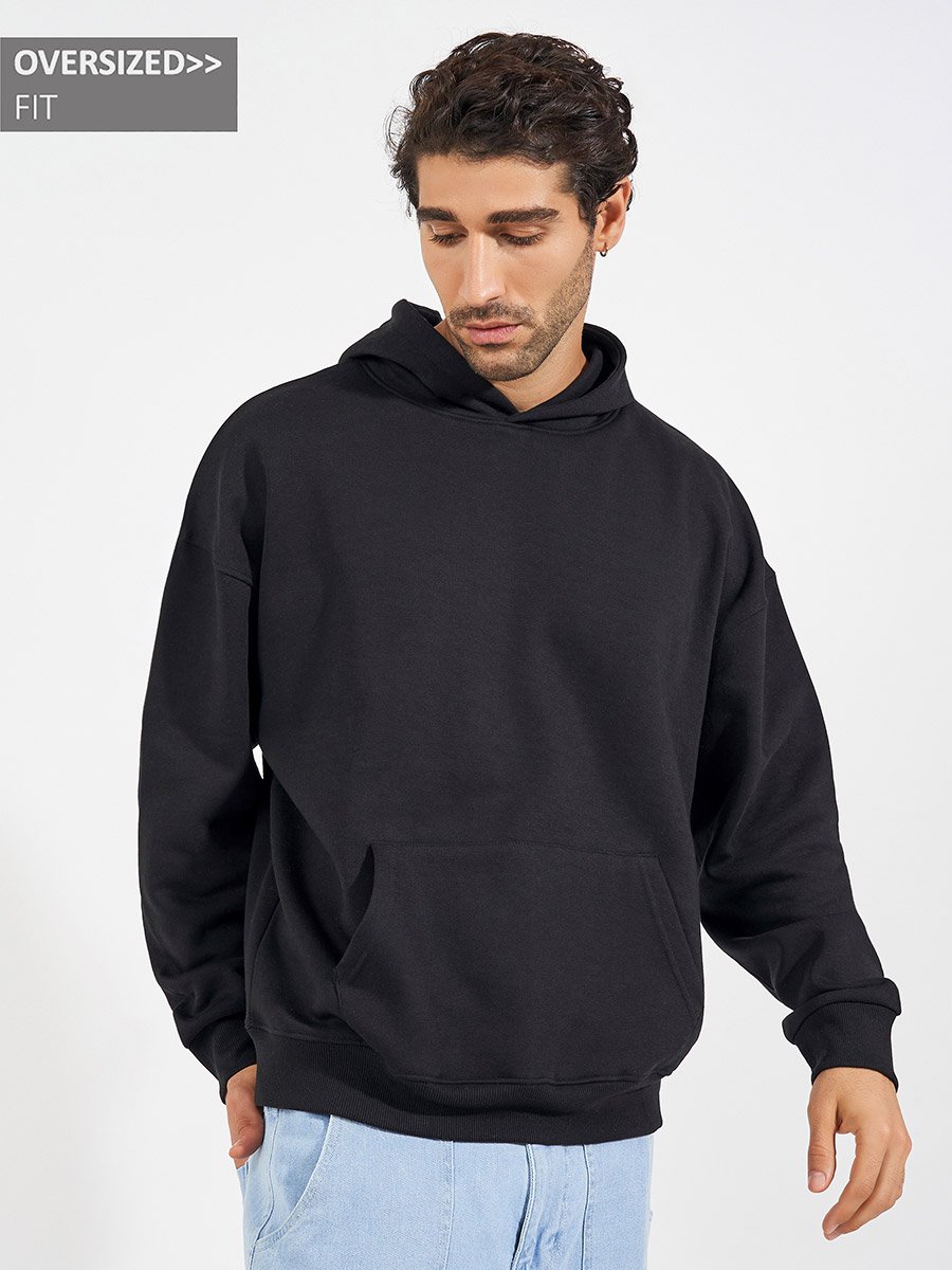 Oversized Fleece Kangaroo Pocket Heavyweight Hoodie