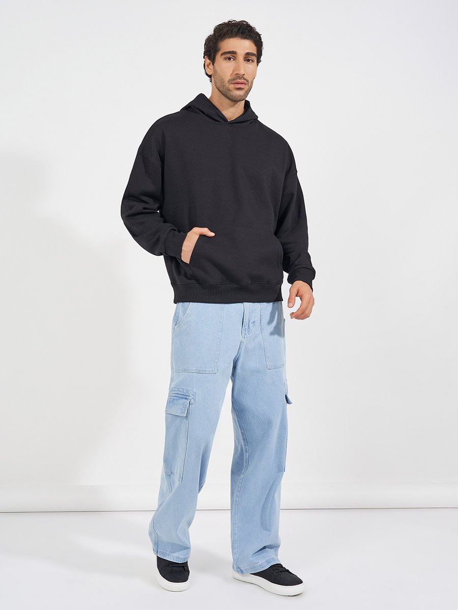 Oversized Fleece Kangaroo Pocket Heavyweight Hoodie