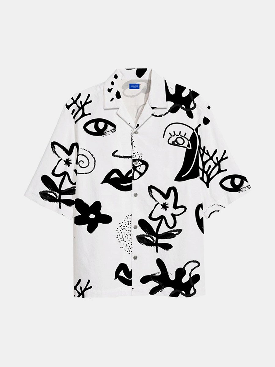 Relaxed Fit Gallery All Over Print Resort Shirt