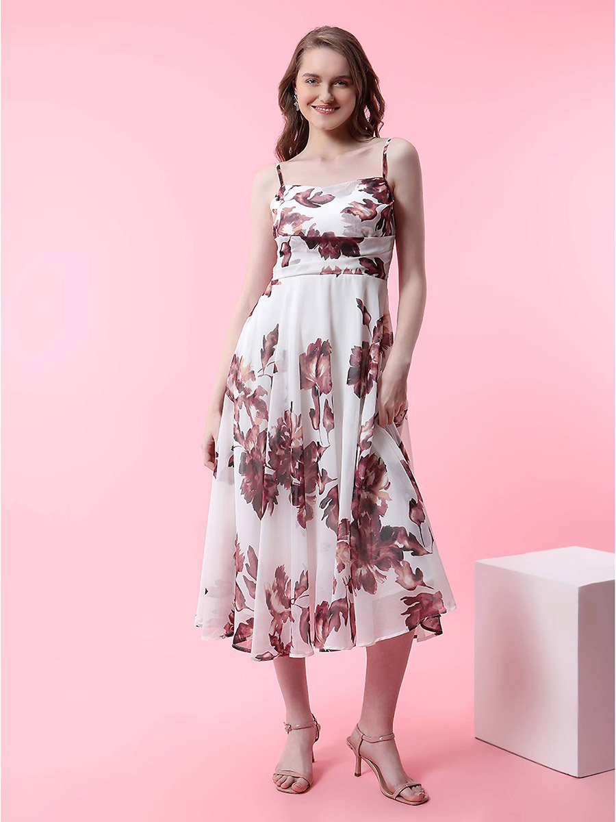 square neck fit and flare midi dress Black Square Neck Fit And Flare Midi Dress – PinkBlush