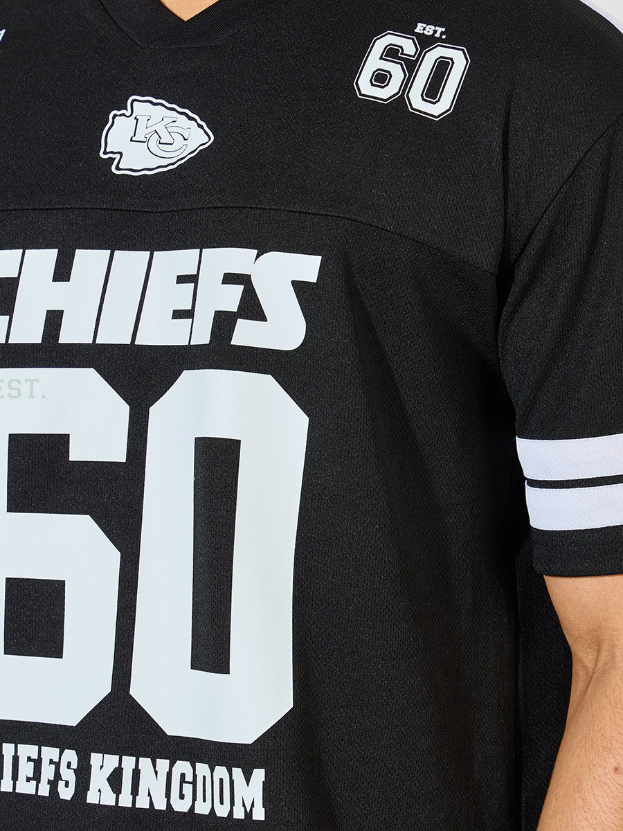 NFL Chiefs Mesh Oversized Jersey T-Shirt For Men at Saudi | Styli