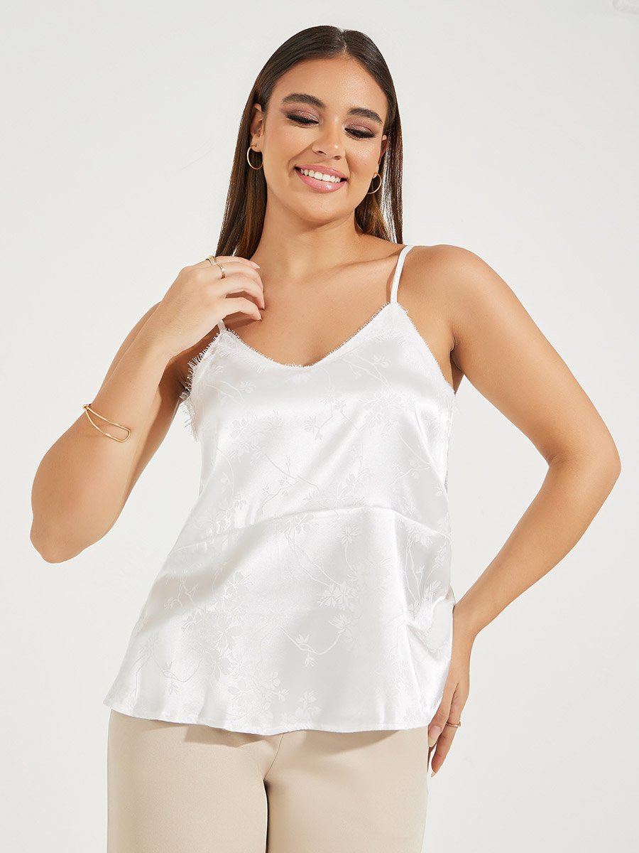 Jacquard Lace Insert Cami