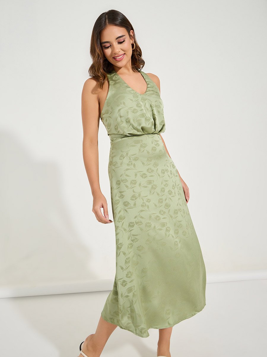 floral a line formal dress Liora