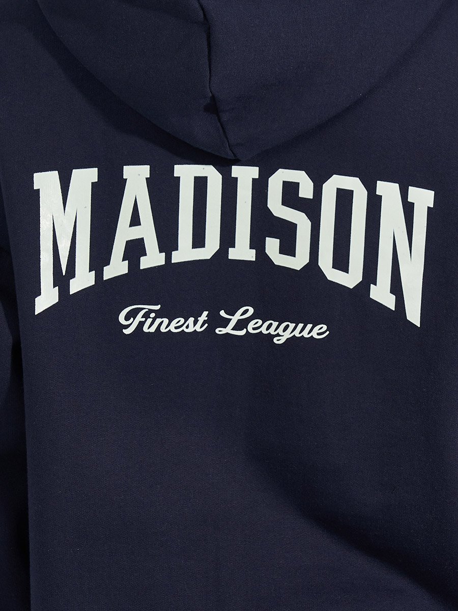 Oversized Longline Slogan Hoodie