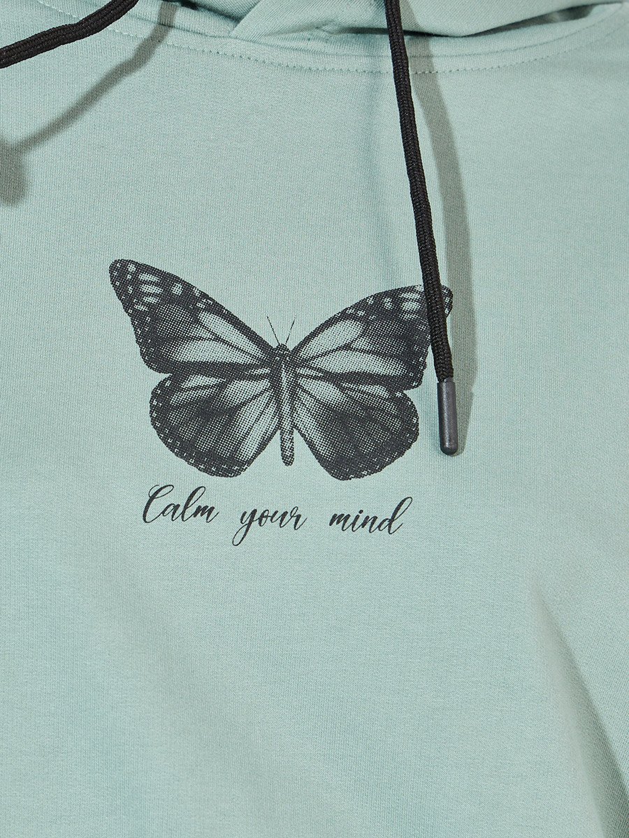 Oversized Regular Length Graphic Hoodie