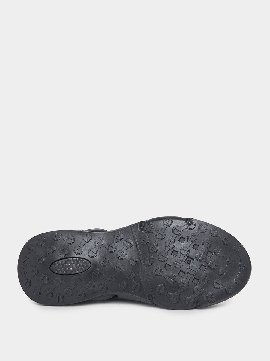 Textured Lace Up Air Cushion Chunky Sole Sneakers