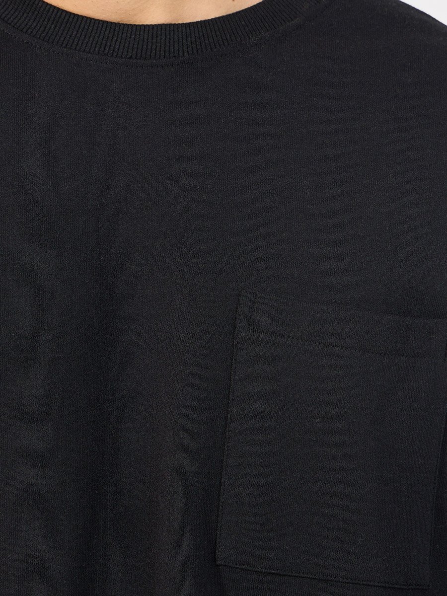 Elasticated Cuff Detail Utility Boxy Sweatshirt with Pocket