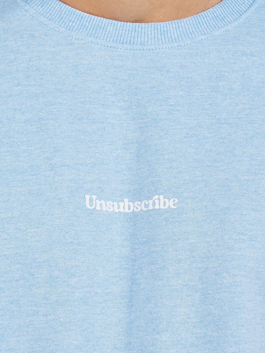 Minimal Slogan Print Relaxed Fit Sweatshirt