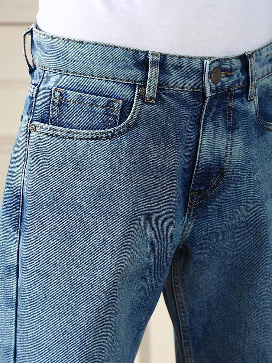 Mid Rise Faded Relaxed Fit Jeans