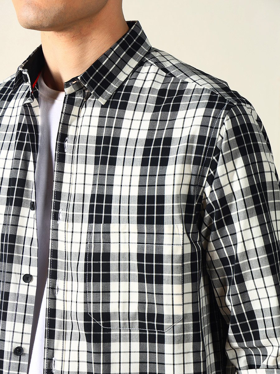Checked Long Sleeves Casual Shirt