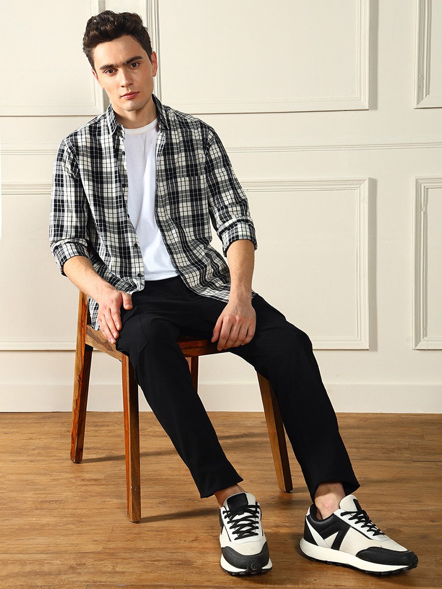 Checked Long Sleeves Casual Shirt