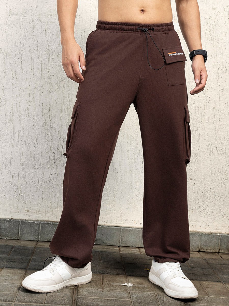 Mid Rise Patch Detail Flap Pocket Pants
