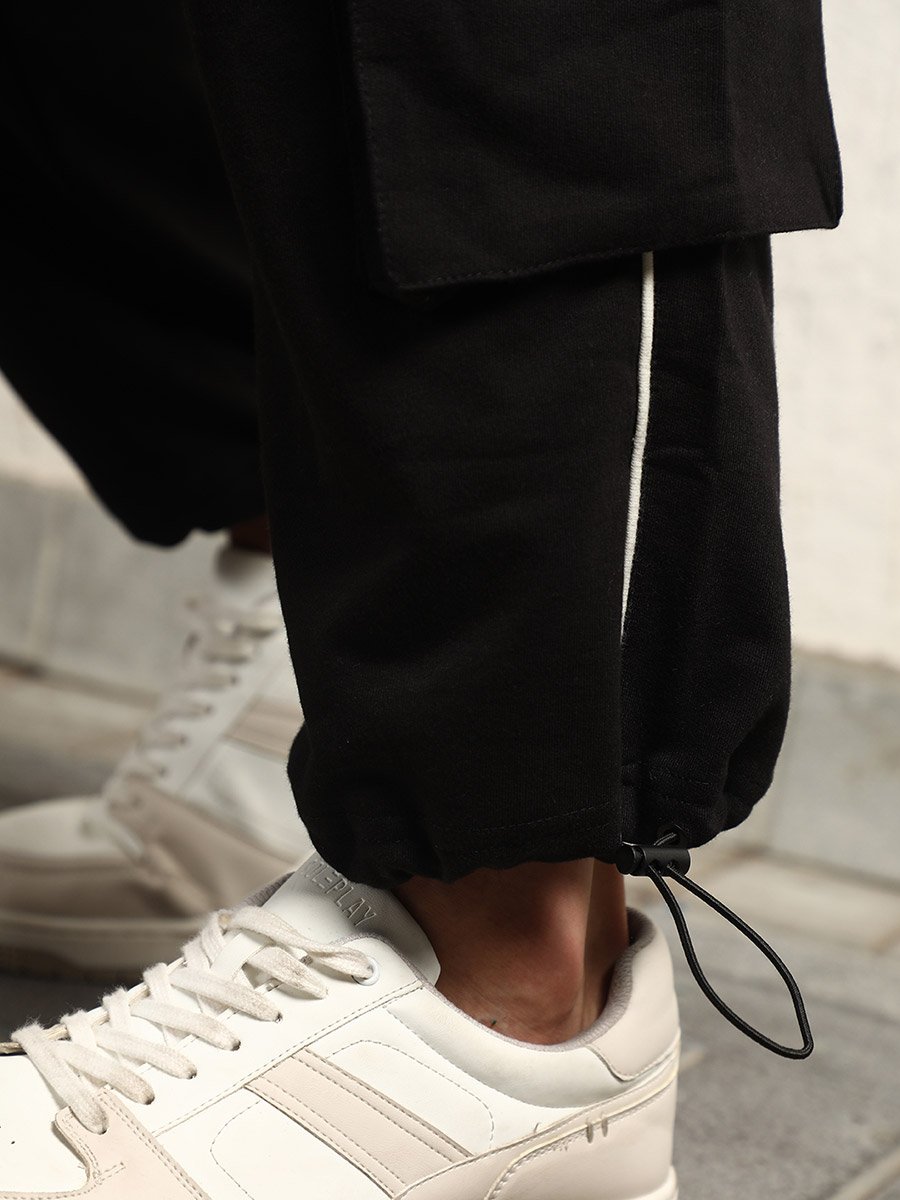 Contrast Front Pocket Cargo Pants