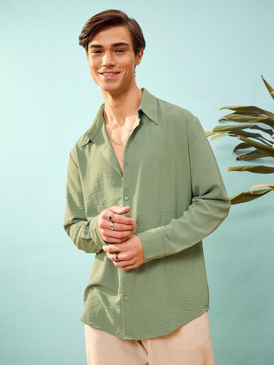 Textured Relaxed Fit Shirt