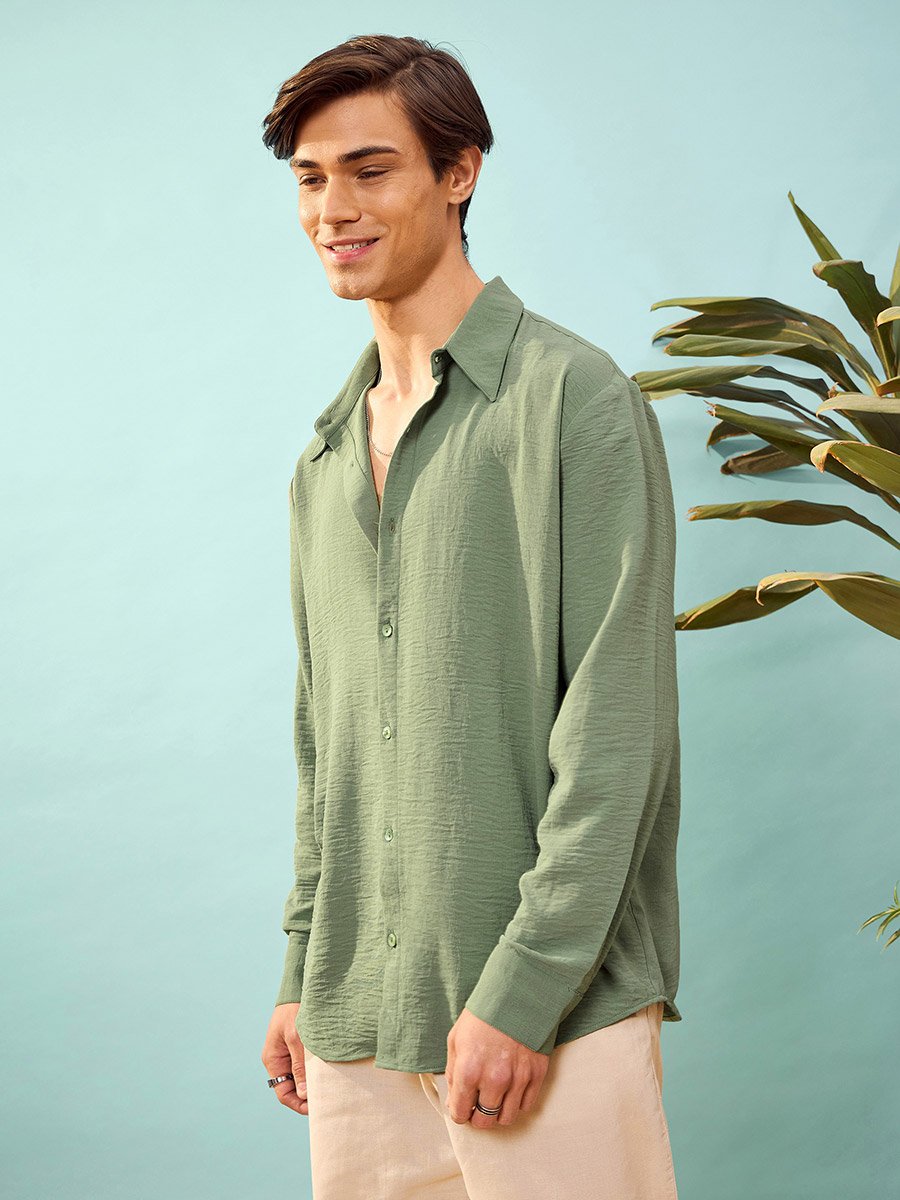 Textured Relaxed Fit Shirt