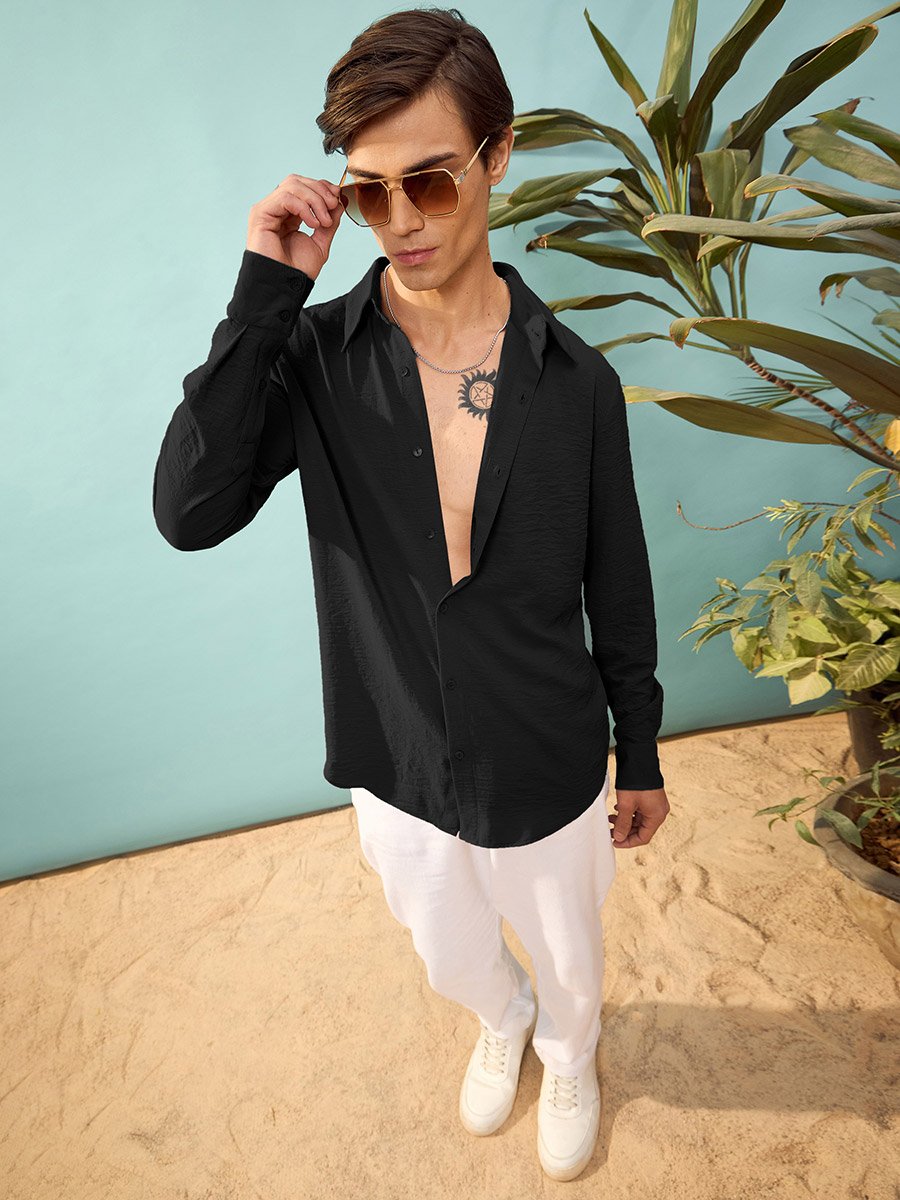 Textured Relaxed Fit Shirt