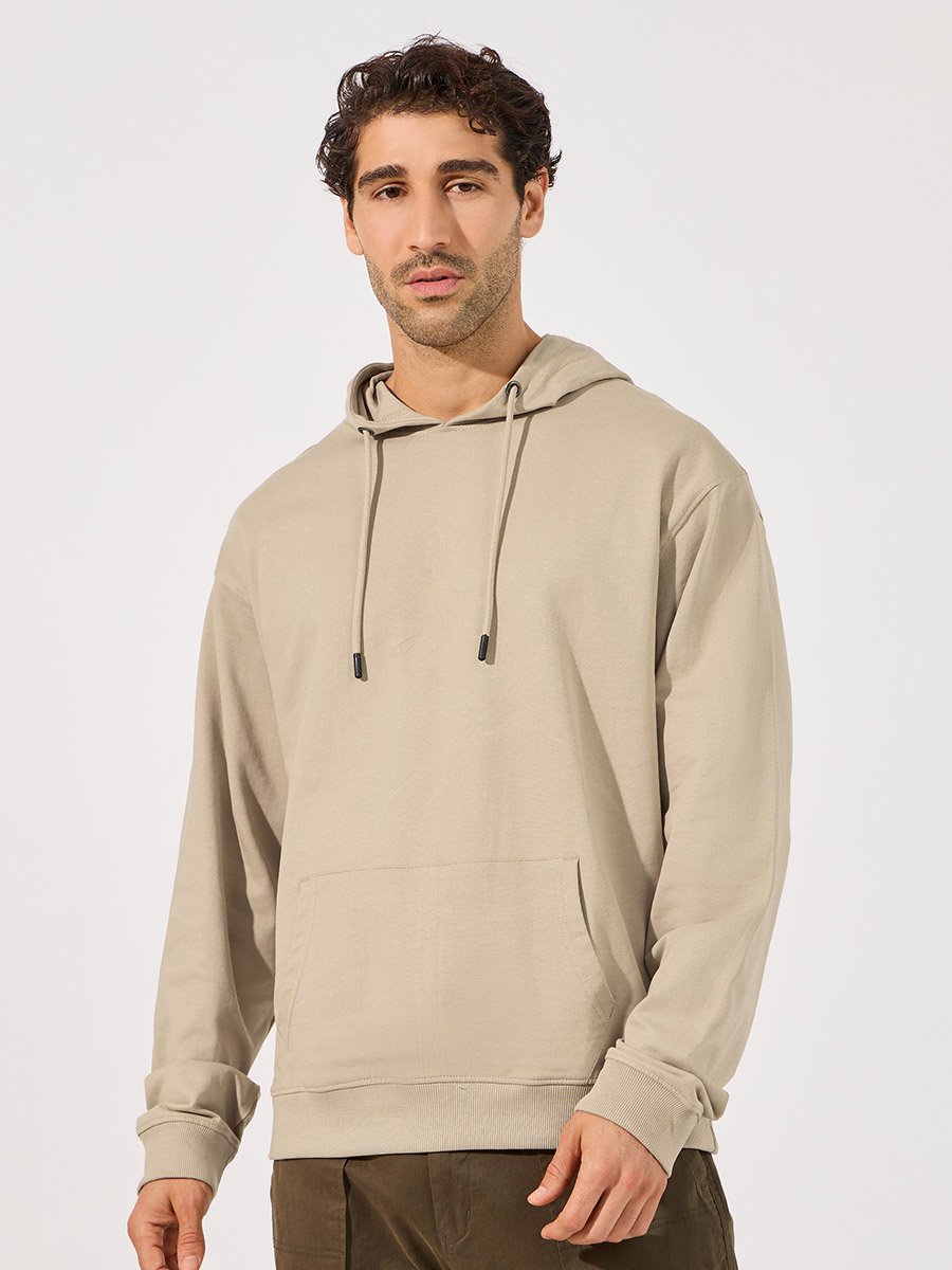 Relaxed Fit Back Printed Hoodie