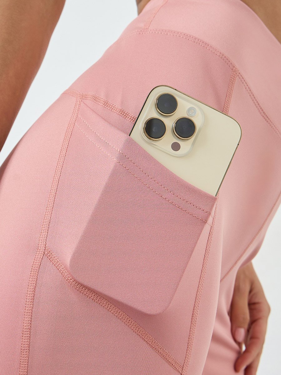 Pink Zip-Up Detail Jacket and  Leggings Set