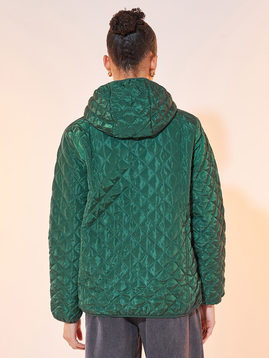 Faux Fur Inner Effect Regular Fit Light Coat
