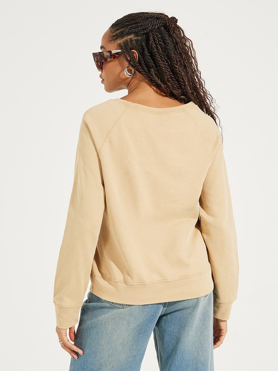 Regular Fit Acid Wash Sweatshirt