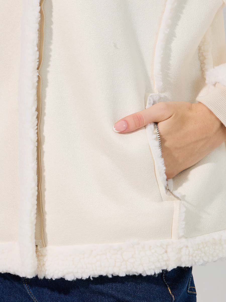 Oversized Regular Length Aviator Jacket