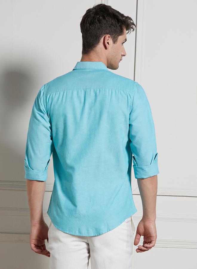 Slim Collar Cotton Casual Shirt