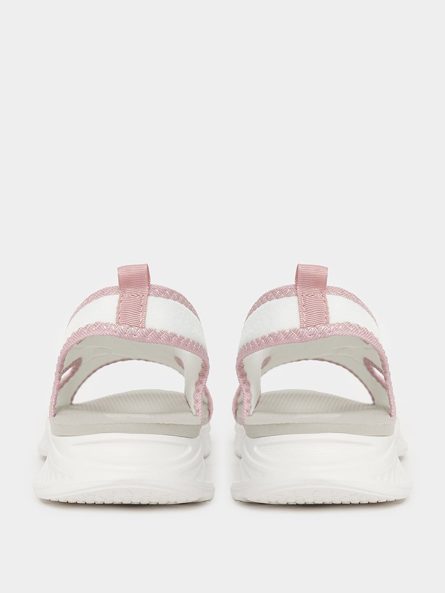 Knitted Strap Slingback Comfort Sandals