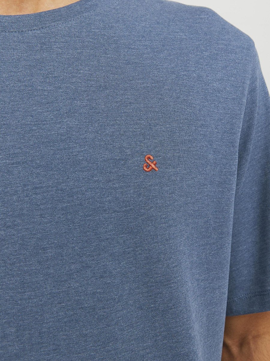 Solid Crew Neck T-Shirt with Logo Detail
