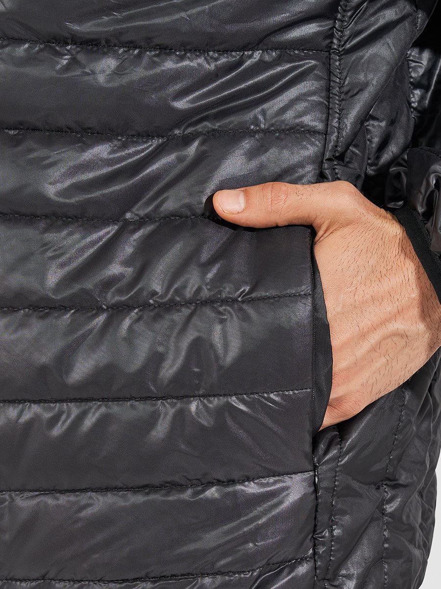 Front Zip Hooded Puffer Jacket