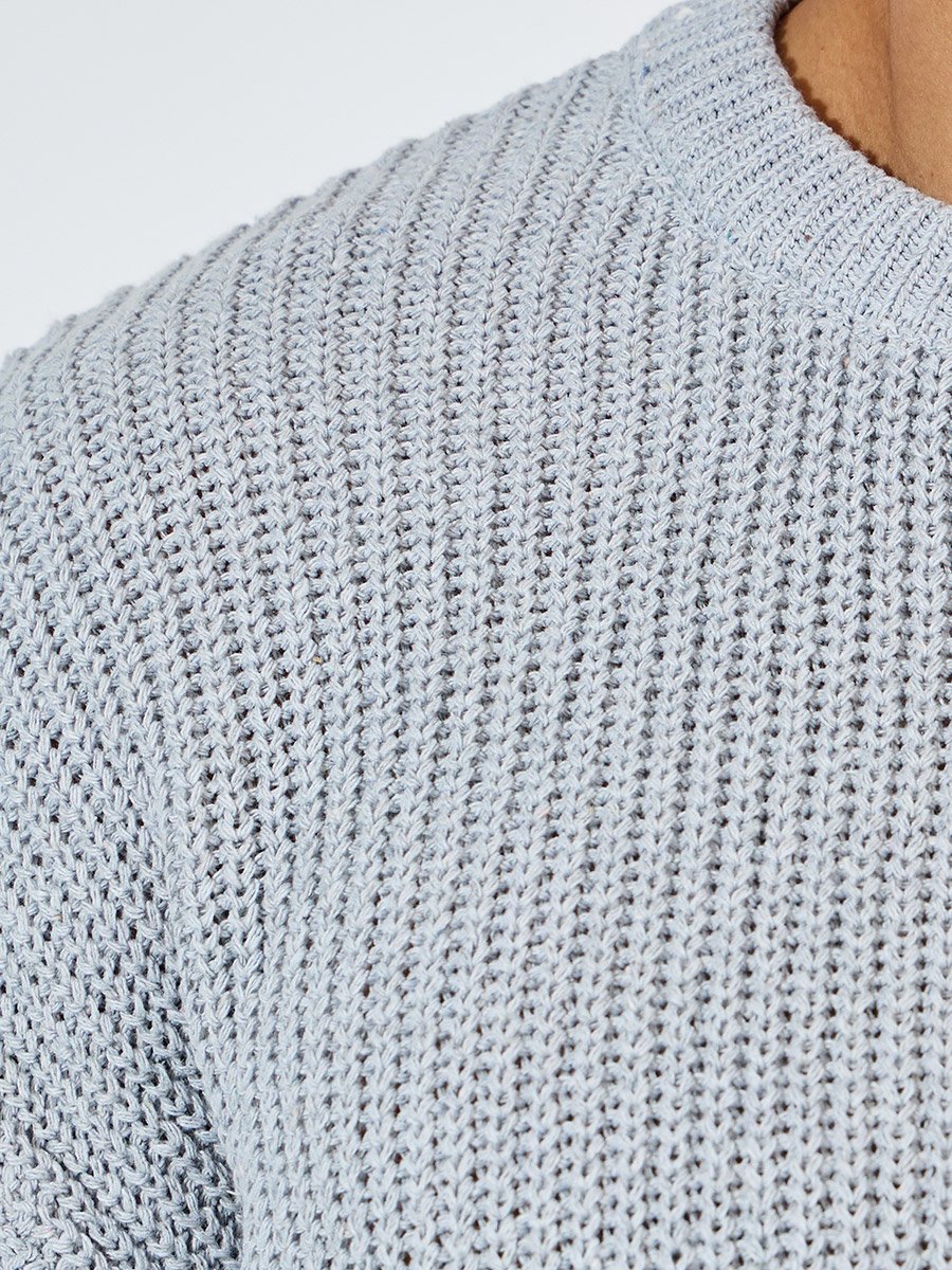 Textured Knit Oversized Sweater