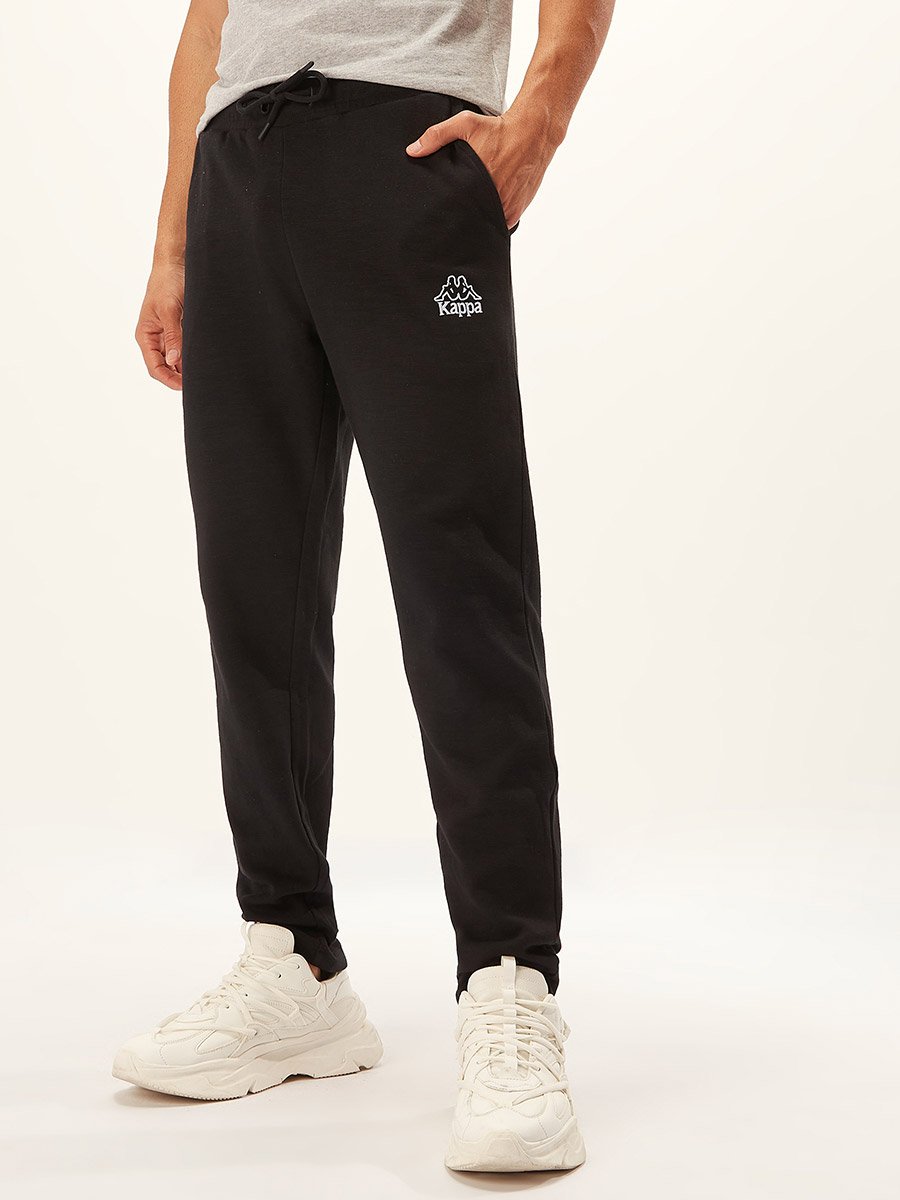 Full Length Solid Pants with Pocket Detail and Drawstring