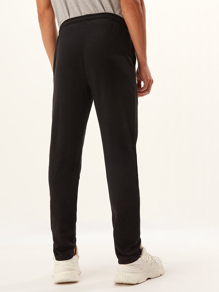 Full Length Solid Pants with Pocket Detail and Drawstring