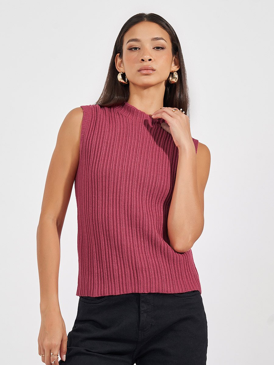 Textured Flat Knit Top